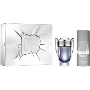 باكو رابان.بي. إينفيكتوس طقم (أو دو تواليت100+مزيل عرق 150مل) | Paco Rabanne.P. Invictus Set (Edt100+Deod 150ml)
