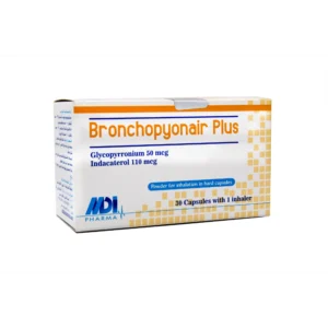 برونكوبيوناير بلس 50 / 110 ميكروجرام 30 كبسولة + بخاخ | Bronchopyonair Plus 50 / 110 Mcg 30 Cap + Inhaler