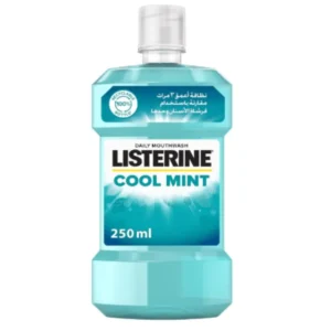 ليسترين غسول فم بنكهة النعناع البارد خالٍ من الكحول 250 ملل | Listerine Mo.wash 250Ml Cool Mint Milder / Daily