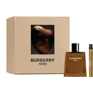بيربيري.بي. هيرو طقم (أو دو بارفان 100مل + أو دو بارفان 10مل) بني | Burberry.P. Hero Set (Edp 100ml + Edp 10ml) Bny