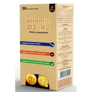 فيتامين دي3&كي2 30 قرص | Vitamin D3&K2 30 Tab