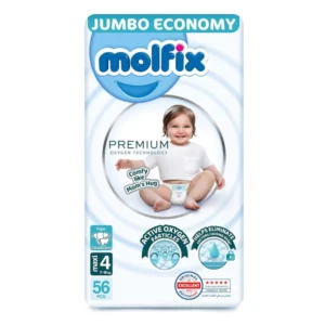 مولفيكس بريميوم أكسجين ماكسي رقم.4 56قطع جامبو (3) | Molfix Premium Oxygen Maxi No.4 56pcs Jumbo (3)