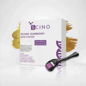 Scino Harmony Face Ampoules Pack / 2 Vials (Face+Amber)+Derma Roller #