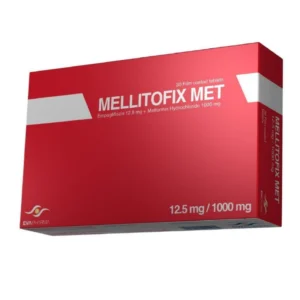 ميليتوفيكس ميت إكس آر 12.5 مجم / 1000 مجم 30 قرص | Mellitofix Met Xr 12.5 Mg / 1000 Mg 30 Tab