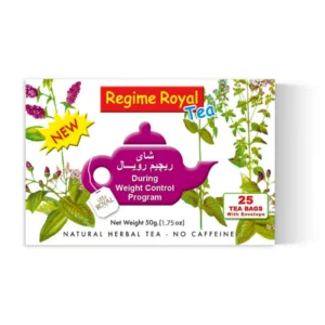 رويال ريجيم شاي (مع خوخ) 25 أكياس شاى ريجيم | Royal Regime Tea (With Peach) 25 Sachets Shaa Ryjym