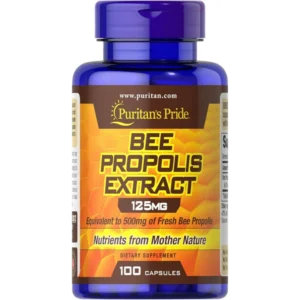 Bee Propolis Extract 125 Mg (= 500 Mg Fresh) 100 Cap (Puritans Pride)