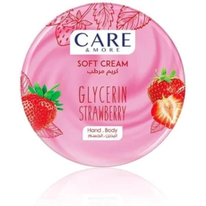 كير اند مور سوفت كريم مع الجلسرين بالفراولة 250مل | Care&More Soft Cr. 250Ml Glycerin Strawberry