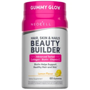 كولاجين حلوى مطاطية (نيوسيل) شعر بشرة & أظافر بيوتي بويلدير 60 قطع (إكس إكس) | Collagen Gummies (Neocell) Hair Skin & Nails Beauty Builder 60 Pcs (Xx)
