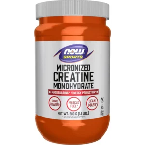 ناو كرياتين مونوهيدرات ميكرونيزيد 500 جم بودرة | Now Creatine Monohydrate Micronized 500 Gm Powder
