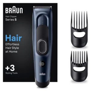 براون إس5 شعر كليبير رقم.هك5350 بلكدبلو علبة إيورو هير كليبر | Braun S5 Hair Clipper No.Hc5350 Blkdblu Box Euro Hair Klybr