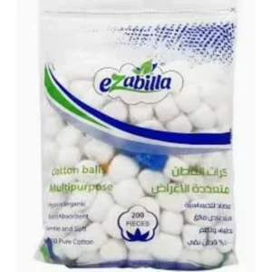ايزابيلا قطن بالس مولتيبوربوس 200قطع | Ezabilla Cotton Balls Multipurpose 200pcs