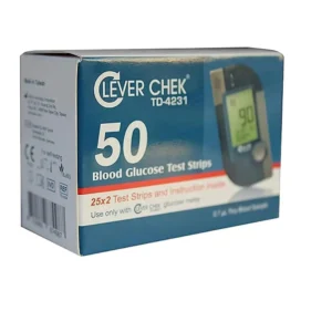 كليفير كيك دم جلوس اختبار 50 شرائط | Clever Check Blood Gluose Test 50 Strips