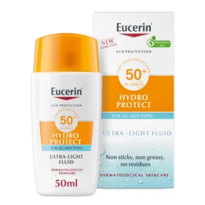 يوسيرين شمس هيدرو بروتكت ألترا لايت سائل 50مل معامل حماية50+ | Eucerin Sun Hydro Protect Ultra Light Fluid 50ml Spf50+