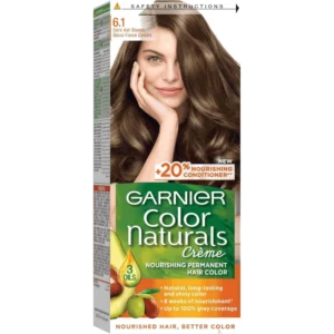 غارنييه لون ناتشورالز إتش.كريم. 6.1 داكن أش أشقر (15%) (#) | Garnier Color Naturals H.Cr. 6.1 Dark Ash Blonde (15%) (#)