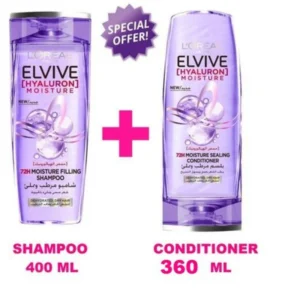 لوريال إلفيف هيالورون (شامبو. 400مل+بلسم. 360مل 20%) # | Loreal Elvive Hyaluron (Sh. 400ml+Cond. 360ml 20%) #