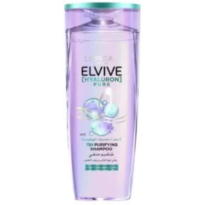 لوريال إلفيف هيالورون بيور شامبو. 400مل (20%) إف/دهنية إتش.&جاف لينجث (#) | Loreal Elvive Hyaluron Pure Sh. 400ml (20%) F/Oily H.&Dry Length (#)