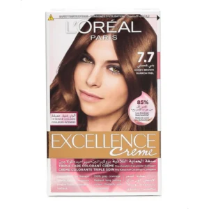 لوريال إيكسسيل. إتش.لون كريم. 7.7 عسل بني (15%) (#) | Loreal Excell. H.Color Cr. 7.7 Honey Brown (15%) (#)