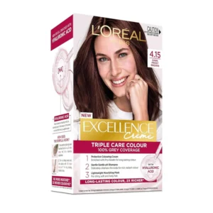 لوريال إيكسسيل. إتش.لون كريم. 4.15 فروستيد بني (15%) (#) | Loreal Excell. H.Color Cr. 4.15 Frosted Brown (15%) (#)