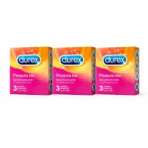 ديوركس واقي ذكري 3قطع بلياسور مي (2+1) (#) | Durex Condoms 3pcs Pleasure Me (2+1) (#)