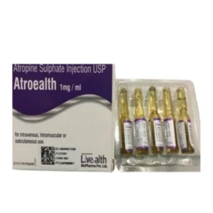 أتروبين سولفات 1 مجم / 1 مل 100 أمبول (نيل) | Atropine Sulphate 1 Mg / 1 Ml 100 Amp (Nile)