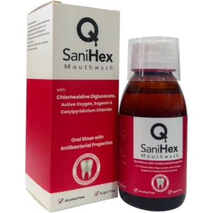 كيو سانيهيكس غسول للفم 120 مل | Q Sanihex Mouth Wash 120 Ml