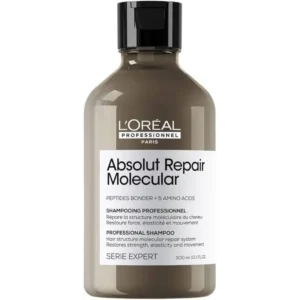 لوريال سيري إكسبيرت أبسولوت ريبير موليكولار (جولد) شامبو. 300مل | Loreal Serie Expert Absolut Repair Molecular (Gold) Sh. 300ml