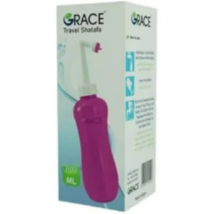 جريس ترافيل بيديت 600مل وردي شطافة سفر بينك | Grace Travel Bidet 600ml Pink Shtafa Travel Pink