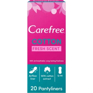 جونسون آند جونسون.كير قطن فيل فريش سسينت 20قطع عادي (20%) (#) | J&J.Carefree Cotton Feel Fresh Scent 20pcs Normal (20%) (#)