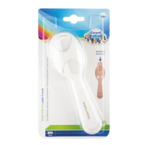 كانبول. بيبي هايربروش&مشط أبيض 56/160كب فرشه ومشط ابيض | Canpol. Baby Hairbrush&Comb White 56/160cb Frshh Wmsht White