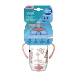 كانبول. نون-سبيل كوب 270مل +6إم بونجور باريس 56/607كب وردي كوب | Canpol. Non-Spill Cup 270ml +6m Bonjour Paris 56/607cb Pink Cup