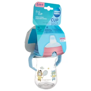 كانبول. فيرستكوب كوب 250مل +6إم بونجور باريس 56/613كب أزرق كوب | Canpol. Firstcup Cup 250ml +6m Bonjour Paris 56/613cb Blue Cup