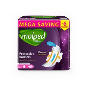 مولبد سوفت فاميلي فوط 40قطع طويل (6) | Molped Soft Family Pads 40pcs Long (6)