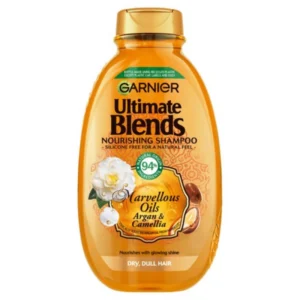 غارنييه أولتيمات بليندس شامبو 300مل أرجان زيت & كايمليا زيت | Garnier Ultimate Blends Shampoo 300ml Argan Oil & Caemlia Oil