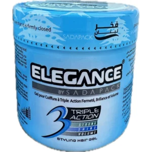 إليجانس شعر تصفيف جل 250جم تريبل أكشن أزرق | Elegance Hair Styling Gel 250gm Triple Action Blue