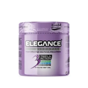 إليجانس شعر تصفيف جل 500جم تريبل أكشن بنفسجي | Elegance Hair Styling Gel 500gm Triple Action Purple