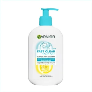 غارنييه فاست كلير حبوب-برون هيدرات. منظف 250مل | Garnier Fast Clear Acne-Prone Hydrat. Cleanser 250ml