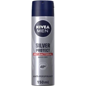 نيفيا مزيل عرق سبراي. إف/إم 150مل فضي بروتكت (25%) (#) | Nivea Deod Spr. F/M 150ml Silver Protect (25%) (#)