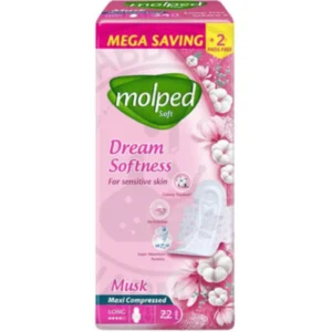 مولبد سوفت دريم سوفتنيس فوط 22+2قطع طويل (12) | Molped Soft Dream Softness Pads 22+2pcs Long (12)