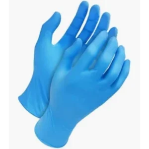 لاتيكس جلوفيس (أزرق) بودرة-فري 100قطع مقاس (إم) جوانتى لاتكس اسنان ماليزى | Latex Gloves (Blue) Powder-Free 100pcs Size (M) Gloves Latex Teeth Malyza