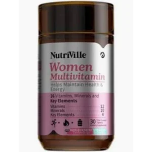 نوتريفيل مولتيفيتامين للنساء 30 قرص | Nutriville Multivitamin Women 30 Tab
