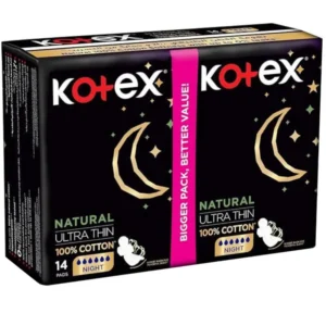 كوتيكس ألترا رفيع سانيتاري فوط 14قطعة نايت فوط صحية | Kotex Ultra Thin Sanitary Pads 14pc Night Pads Sanitary
