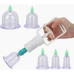 كوبينج ثيرابي طقم 6قطع طقم كاس حجامة | Cupping Therapy Set 6pcs Set Kas Hjama