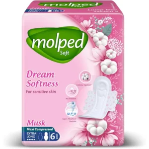 مولبد سوفت دريم سوفتنيس فوط 6قطع إيكس.طويل (16) | Molped Soft Dream Softness Pads 6pcs Ex.Long (16)