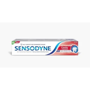 سنسوداين معجون أسنان 100مل كافيتي فيجهتير + سينسيتيفيتي | Sensodyne Toothpaste 100ml Cavity Fighter + Sensitivity