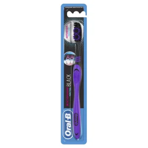 فموي-بي فرشاة أسنان 40 ألترا رفيع أسود ميديام فرشاة اسنان | Oral-B Toothbrush 40 Ultra Thin Black Medium Brush Teeth