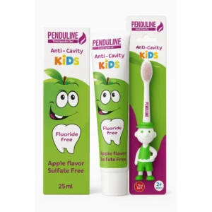 بندولين أسنان عبوة أطفال تي.باست 25مل أبل + جي-فرشاة (#) | Penduline Tooth Pack Kids T.Paste 25ml Apple + G-Brush (#)