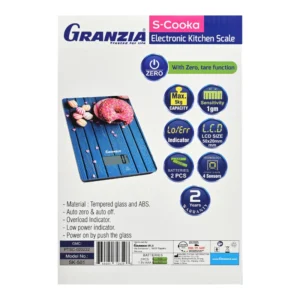 Granzia Kitchen Digital Scale S-Cooka 5kg Scale Mtbkh Sensitive