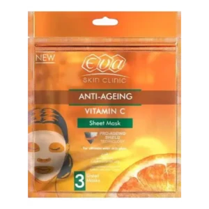 إيفا بشرة كلينيك. 3 شيت ماسكس فيتامين سي قناع فيتامين سي | Eva Skin Clinic. 3 Sheet Masks Vitamin C Mask Vitamin C