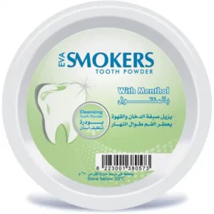 إيفا سموكيرس توثبودير 40جم مينثول (20%) (#) منتول | Eva Smokers Toothpowder 40gm Menthol (20%) (#) Mntwl
