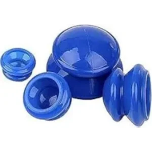 كوبينج ثيرابي طقم 4قطع طقم كاس حجامة سيليكون مقاسات متعددة | Cupping Therapy Set 4pcs Set Kas Hjama Silicone Mqasat Multiple